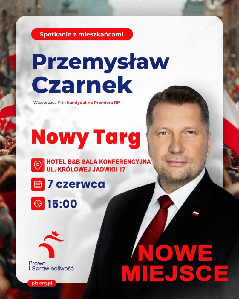 Zmiana miejsca niedzielnego spotkania z wiceprezesem PiS