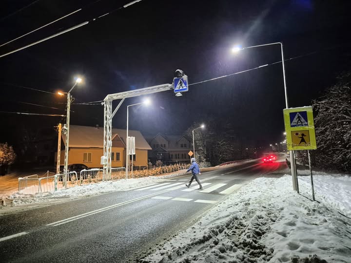 I stała się jasność - drogowcy doświetlili niebezpieczne przejście przy szkole
