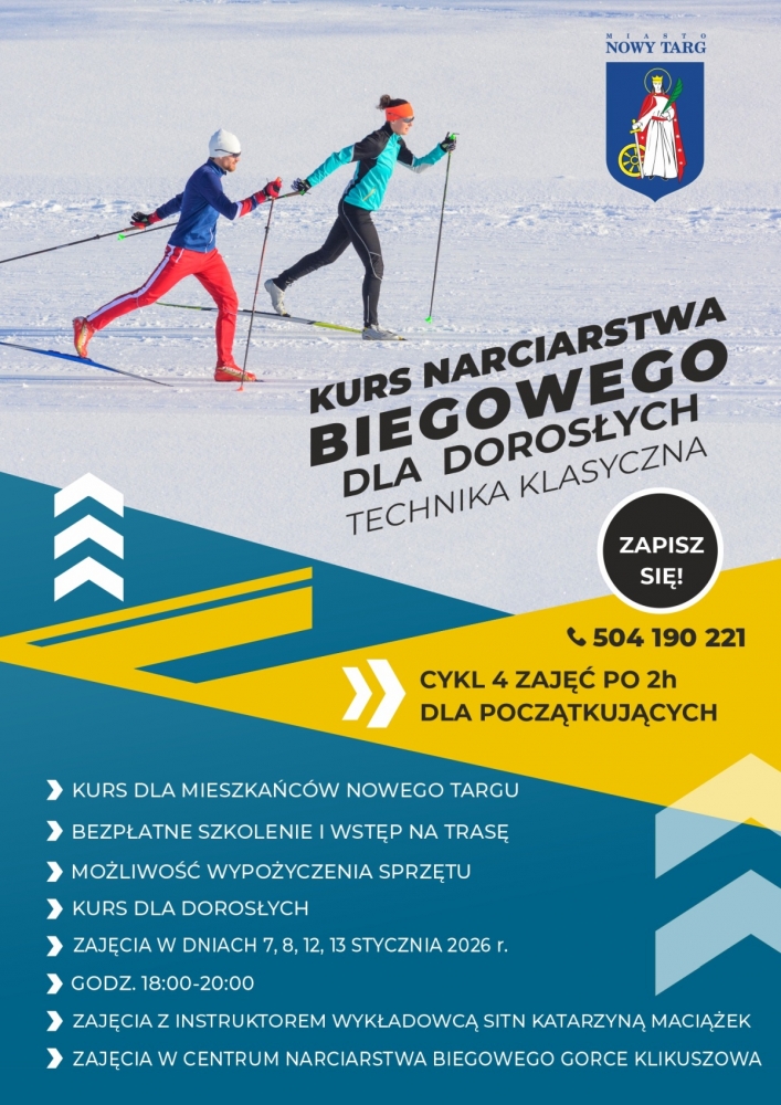 Bezpłatny kurs narciarstwa biegowego dla dorosłych