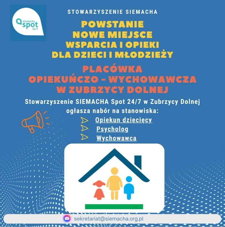 Nowa placówka opiekuńczo-wychowawcza powstaje w Zubrzycy Dolnej. Trwa nabór pracowników