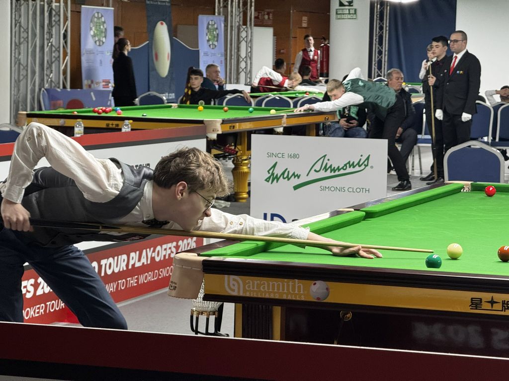 Hubert Micherdziński - brązowym medalistą Mistrzostw Europy w snookerze (zdjęcia)