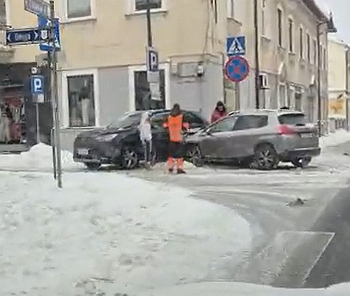 Stłuczka w Nowym Targu