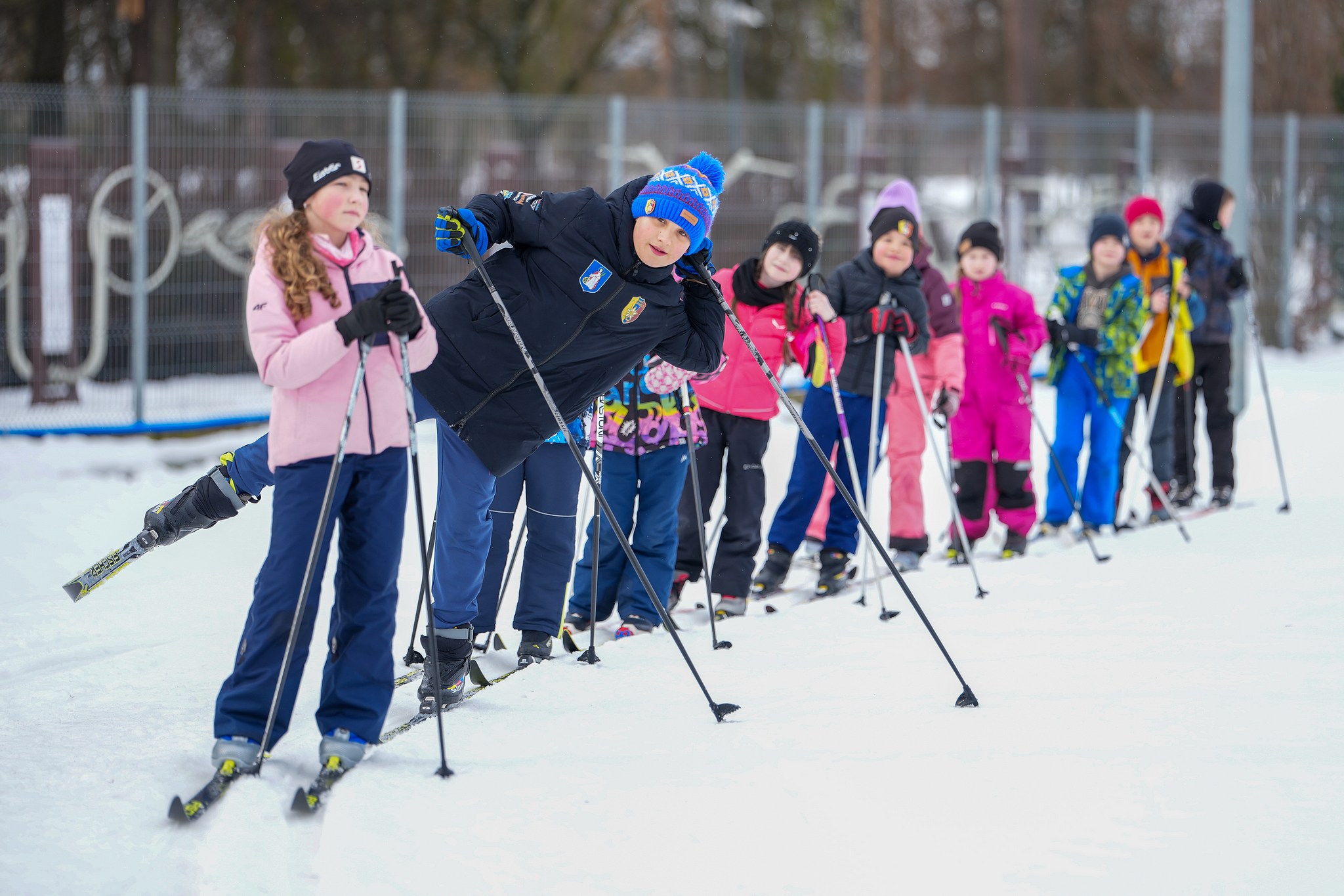 Bieganie na Kole, czyli zimowe ferie na biegówkach (zdjęcia)