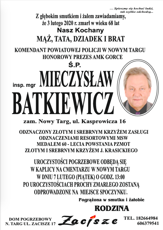 Mieczyslaw Batkiewicz Podhale24 Pl